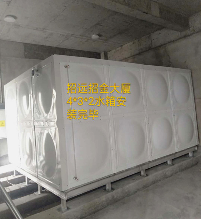 煙台市24立方聚氨酯發泡熱鍍鋅保（bǎo）溫水箱