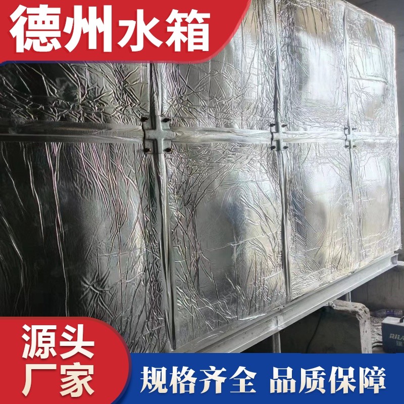 周口市鹿（lù）邑縣36立方米玻璃鋼保溫水箱安裝完成